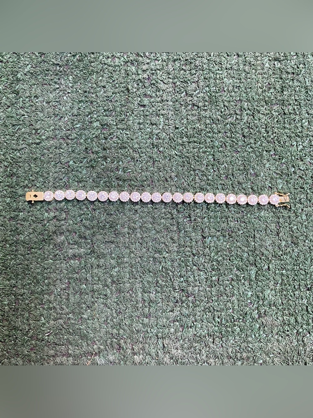 Gold tennis bracelet